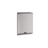 U-Line Commercial 24" Outdoor Rated 5.2 cu ft Capacity Solid Door Refrigerator - UCRE524-SS33A