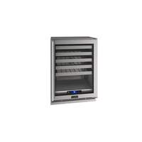 U-Line Commercial 24" Outdoor Rated 5.2 cu ft Glass Door Wine Refrigerator - UCWC524-SG33A