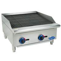 Globe 24in Chefmate Counter-top Gas Charbroiler - Natural Gas - C24CB-SR 