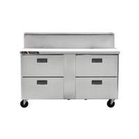 Traulsen Centerline 60in (4) Drawer 16 Pan Sandwich Prep Refrigerator - CLPT-6016-DW 