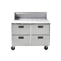 Traulsen Centerline 48in (4) Drawer 18 Pan Mega Top Prep Refrigerator - CLPT-4818-DW 
