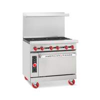American Range 36in Commercial (6) Burner Gas Range with Innovection Oven - AR-6-NV 