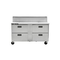 Traulsen Centerline 60in (4) Drawer 24 Pan Mega Top Prep Refrigerator - CLPT-6024-DW 