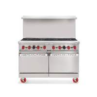 American Range 48in Space Saver (4) Burner Gas Range with (1) 24in Griddle - AR-24G-4B 