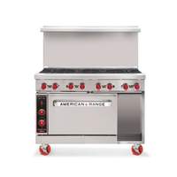 American Range 48in Commercial Gas Manual Griddle Range with 1in Thick Plate - AR-48G-126L-SBR 