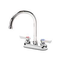 Krowne Metal commercial Series 4in OC Deck Mount Faucet with 6in Gooseneck - 11-401L 