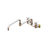 T&S Brass Big-Flo 8in OC 24in Wall Mount Pot-Kettle Sink Filler Faucet - B-0292 