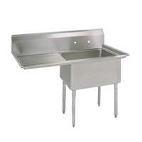 BK Resources 1 Compartment 18x18x12 Stainless Steel Sink - ES-1-18-12-18L