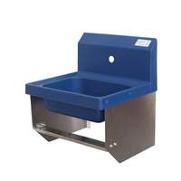 BK Resources ION™ 14" x 10" x 5" Antimicrobial Hand Sink Without Faucet - APHS-W1410-BKK