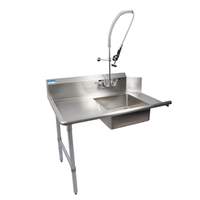 BK Resources 26in Left-to-Right Operation Soiled Dishtable with Faucet - BKSDT-26-L-P-G 