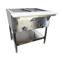 Comstock Castle 30" Natural Gas 2 Well Hot Food Dry Well Steam Table - CCGST-2-N