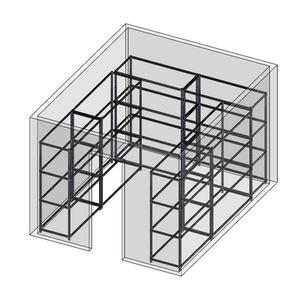 Quantum Food Service Epoxy Wire Shelving Kit For 10' x 12' Walk-In Cooler/Freezer - WR74?2454P (2) + WR74?2460P (2) + WR74?2448P (2)