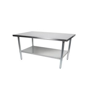 Falcon Food Service 24in x 24in 18 Gauge 430 Stainless Steel Work Table - WT-2424 