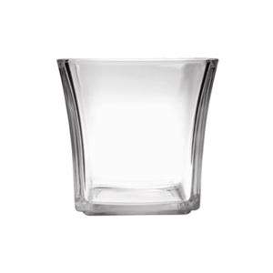 Anchor Hocking 3.25" Square Flared Glass Votive Candle Holder - 6 Per Case - 99005