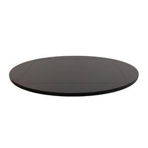 Oak Street Manufacturing Black 36in x 36in Square Flip to 51in dia. Round Table Top - MB3636FLIP51BLK 
