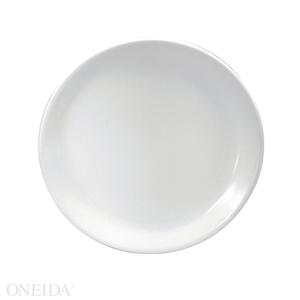 Oneida Bright White 6-3/8" Diameter Porcelain Coupe Plate - 3 DZ - F8000000118C