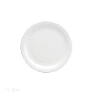 Oneida Buffalo Bright White 7Â¼" Narrow Rim Porcelain Plate - 3dz - F8000000125 