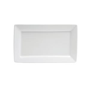 Oneida Buffalo Bright White 11-3/8inx7in Oval Porcelain Euro Platter - F8010000359S 