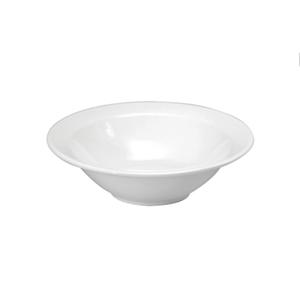 Oneida Buffalo Bright White 12 oz Porcelain Grapefruit Bowl - 3 Doz - F8010000720