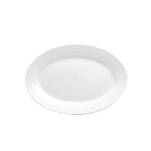 Oneida Buffalo Bright White 7in x 4-5/8in Oval Porcelain Platter - F8010000323 