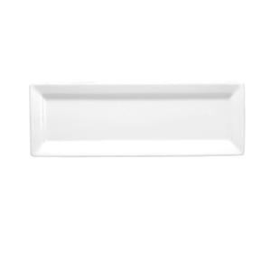 Oneida Buffalo Bright White 16" x 5½" Porcelain Rectangular Tray - F8010000415S
