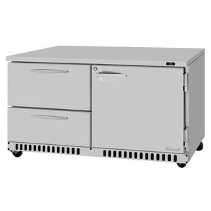 Turbo Air PRO Series 60" Undercounter Refrigerator w/ 2 Drawers - PUR-60-D2R(L)-FB-N