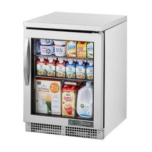 True 24in Undercounter Refrigerator with Glass Door - TUC-24G-HC~FGD01 