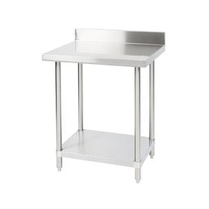 Falcon Food Service 30inx24in Stainless Steel Work Table with 2in Backsplash - WT-2430-BS 
