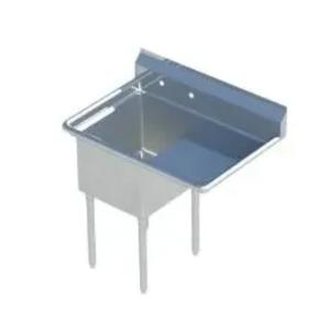 Falcon Food Service 10in x 14in (1) Compartment Stainless Steel Commercial Sink - E1C-10X14-R-15 
