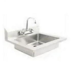 Falcon Food Service 17" Deep 20 Gauge Stainless Steel Hand Sink w/ Faucet - HS-17-W