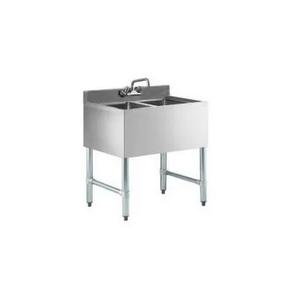 Falcon Food Service 24" 18 Gauge Stainless Steel Underbar (2) Compartment Sink - BS2T101410