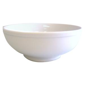 International Tableware, Inc European White 40 oz Porcelain Menudo Stone AW Bowl - 1 Dz - MB-7-AW