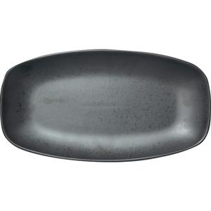 International Tableware, Inc 14" x 7.5" Black Carbon Deep Platter - 1 Doz - AL-14-CS