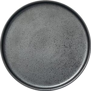 International Tableware, Inc 9-7/8" Diameter Black Carbon Deep Plate - 1 Doz - AL-16-CS