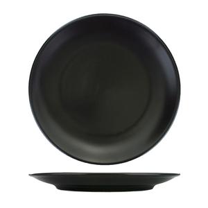International Tableware, Inc Torino Matte Black 12" Diameter Porcelain Plate - 1 Dz - TN-21-MB