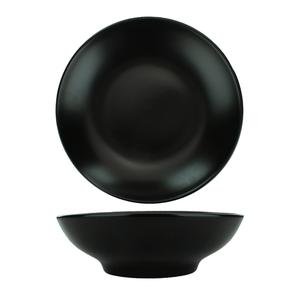 International Tableware, Inc Torino Matte 20oz Black Porcelain Bowl - 1dz - TN-207-MB 