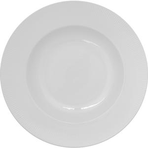 International Tableware, Inc SunBurst Bright White 12" Dia Porcelain Plate - 1/2 Doz - SB-210