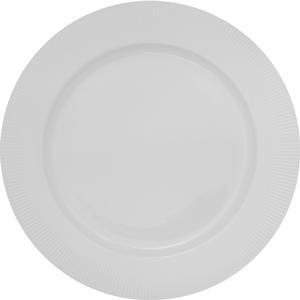 International Tableware, Inc Sunburst Bright White 12" Diameter Porcelain Plate - 1/2 Doz - SB-21