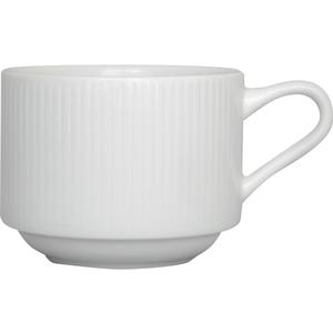 International Tableware, Inc Sunburst Bright White 8oz Ceramic Stacking Cup - 2dz - SB-23 