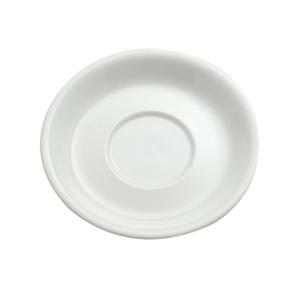 Oneida Buffalo Bright White 5in Medium Rim Porcelain Saucer - 3dz - F8010000500 