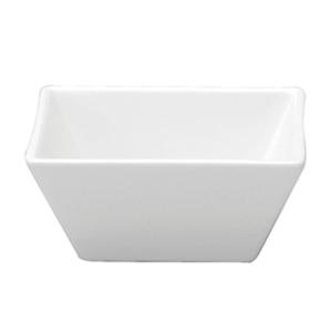 Oneida Botticelli Bright White 4.5" Porcelain Square Bowl - 3 Doz - R4570000715S