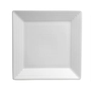 Oneida Botticelli Bright White 8½" Porcelain Square Plate - 2 Doz - R4570000136S