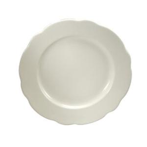 Oneida Caprice Cream White 6-3/8" Wide Rim Porcelain Plate - 3 Doz - F1560000118