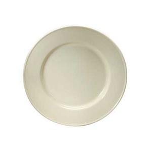 Oneida Classic Cream White 8" Wide Rim Porcelain Plate - 2 Doz - F1000000134