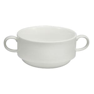 Oneida Cromwell Warm White 9.5 oz. Porcelain Bouillon Cup - 3 Doz - W6030000702