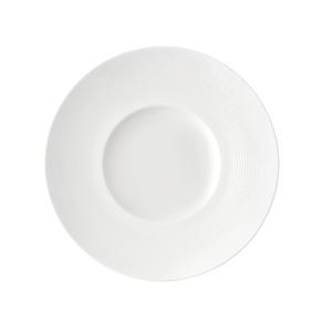 Oneida Current Warm White 10.75in Wide Rim Porcelain Plate - 2dz - L5600000152W 