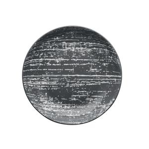 Oneida Drizzle Grey 10.25" 48 oz Porcelain Plate - 1 Doz - DZ6102026GR