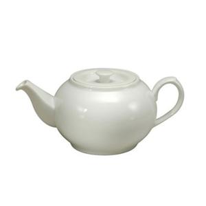 Oneida Fusion Bright White 21 oz. Porcelain Teapot - 2 Doz - R4020000862