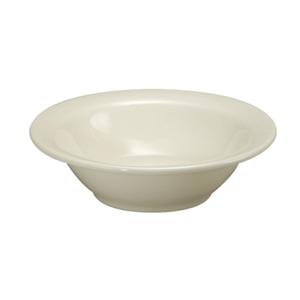 Oneida Gemini Warm White 12.5 oz Porcelain Grapefruit Bowl - 3 Doz - F1130000721