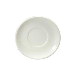 Oneida Gemini Warm White 5" Diameter Porcelain Saucer - 3 Doz - F1130000505